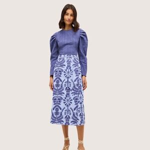Marie Oliver Ingrid Blue Top